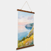 Italiaanse kust hangend wandkleed (Gebogen)
