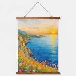 Italiaanse Kust Kunst Hangend Wandkleed