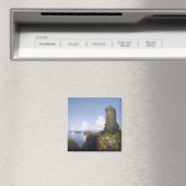 Italiaanse kustscène met een verbrande toren magneet (Insitu (Vaatwasser))