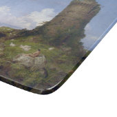 Italiaanse kustscène met een verbrande toren snijplank (Hoek)