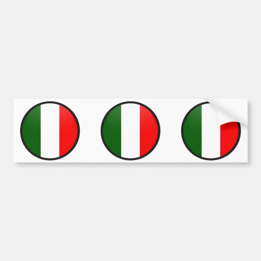 Italiaanse kwaliteitslabel bumpersticker (Voorkant)