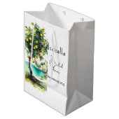 Italiaanse La Dolce Vita Bruiloftsfeest Medium Cadeauzakje (Voorkant Gekanteld)