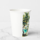 Italiaanse La Dolce Vita Bruiloftsfeest Papieren Bekers (Rechts)