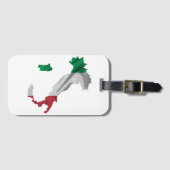 Italiaanse laars bagagelabel (Voorkant (horizontaal))