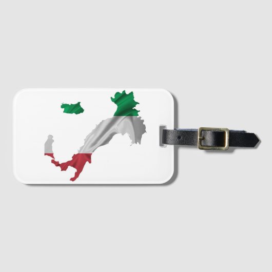 Italiaanse laars bagagelabel (Voorkant (horizontaal))