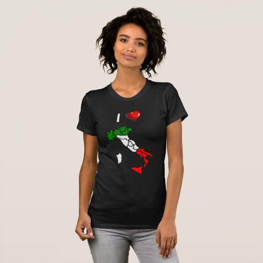 Italiaanse laars t-shirt (Voorkant volledig)