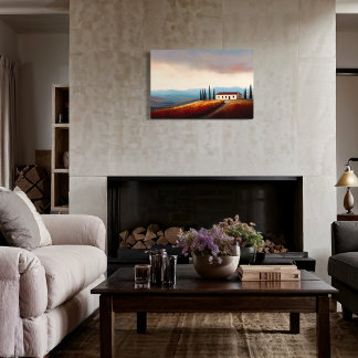 Italiaanse Landschap Canvas Print