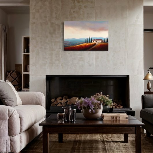 Italiaanse Landschap Canvas Print