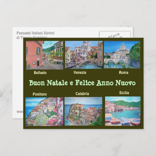 Italiaanse landschappen - Briefkaarten (Voorkant / Achterkant)