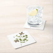 Italiaanse lederbloem (Clematis) van Redouté Kartonnen Onderzetters (Insitu)