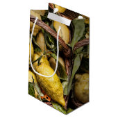 Italiaanse leemten in een mandje klein cadeauzakje (Achterkant Gekanteld)