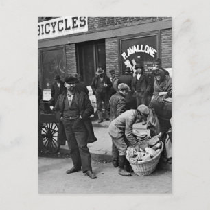 Italiaanse leespeddlers: 1900 briefkaart