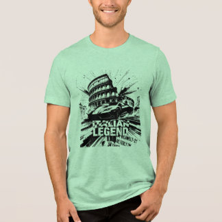 Italiaanse Legende Colosseum en Super Auto Tri-Blend Shirt