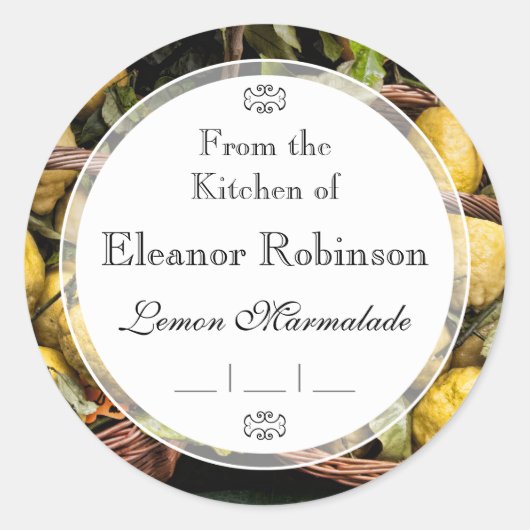 Italiaanse legerluiers in een mand ronde sticker (Voorkant)