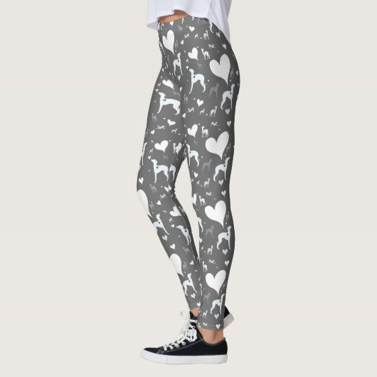 Italiaanse Leggings met grijze hond Lularoe Dog Pa (Links)
