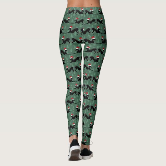 Italiaanse Leggings met kerstmis in Greyhound Lula (Achterkant)
