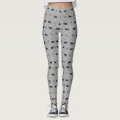Italiaanse Leggings op Greyhound met Blue Iggys (Voorkant)