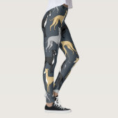 Italiaanse Leggings van Greyhound Dog gedrukt. (Rechts)