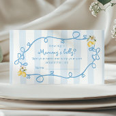 Italiaanse Lemon Blue Bows Hoe groot is de buik va Informatiekaartje