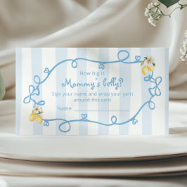 Italiaanse Lemon Blue Bows Hoe groot is de buik va Informatiekaartje