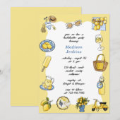 Italiaanse Lemon Coastal Summer Bachelorette Party Kaart (Voorkant / Achterkant)