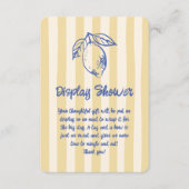 Italiaanse Lemon Doodle Hand getrokken Display Dou Informatiekaartje (Voorkant)