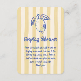 Italiaanse Lemon Doodle Hand getrokken Display Dou Informatiekaartje