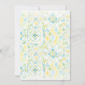 Italiaanse Lemon Grove | Botanische bruiloft in Bo Kaart (Achterkant)