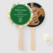 Italiaanse Lemon La Dolce Vita bruiloft set van fa Handwaaier (Voorkant en achterkant)