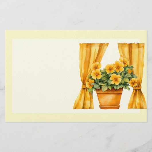 Italiaanse Lente Clipart Briefpapier (Voorkant)