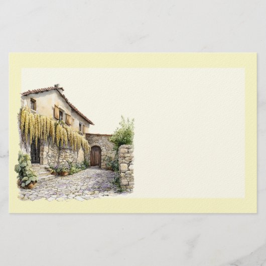 Italiaanse Lente Clipart Briefpapier (Voorkant)