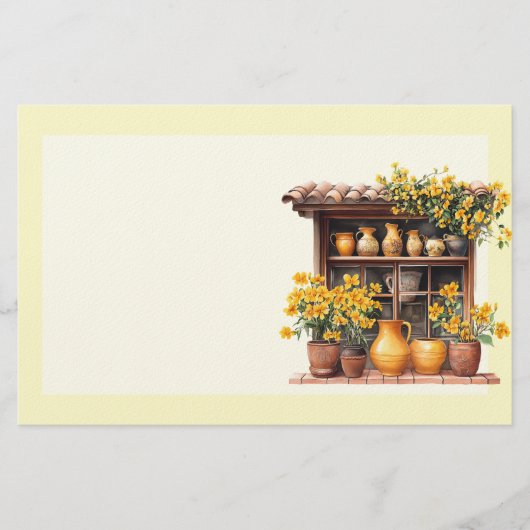 Italiaanse Lente ClipArt Briefpapier (Voorkant)
