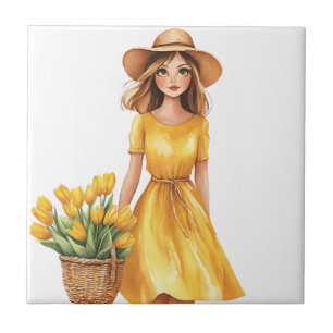 Italiaanse Lente Clipart Tegeltje