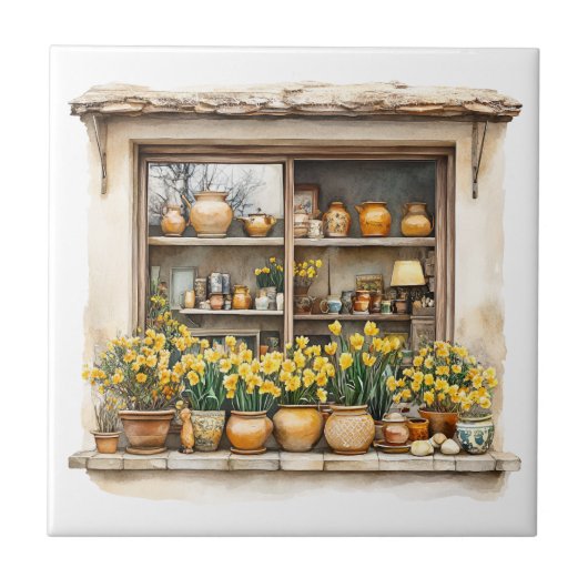 Italiaanse Lente Clipart Tegeltje (Voorkant)