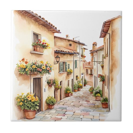 Italiaanse Lente Clipart Tegeltje (Voorkant)