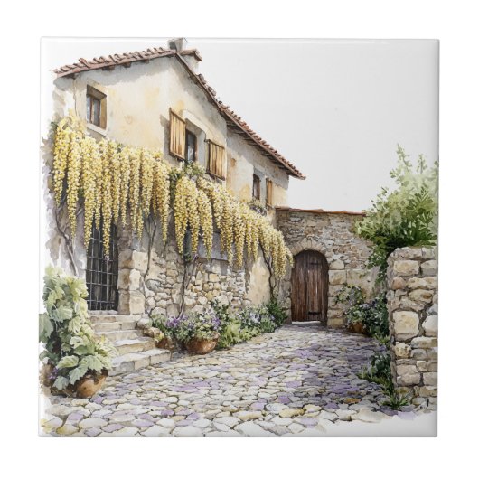 Italiaanse Lente Clipart Tegeltje (Voorkant)