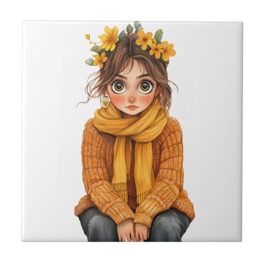 Italiaanse Lente Clipart Tegeltje (Voorkant)