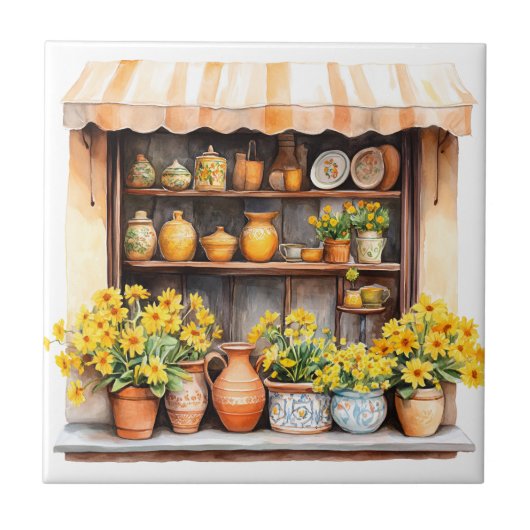 Italiaanse Lente Clipart Tegeltje (Voorkant)
