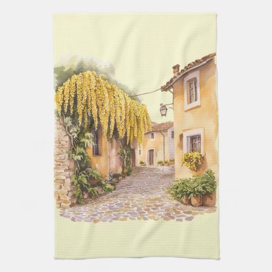 Italiaanse Lente Clipart Theedoek (Verticaal)