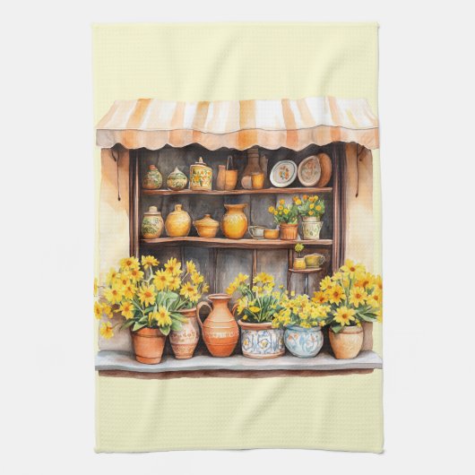 Italiaanse Lente Clipart Theedoek (Verticaal)