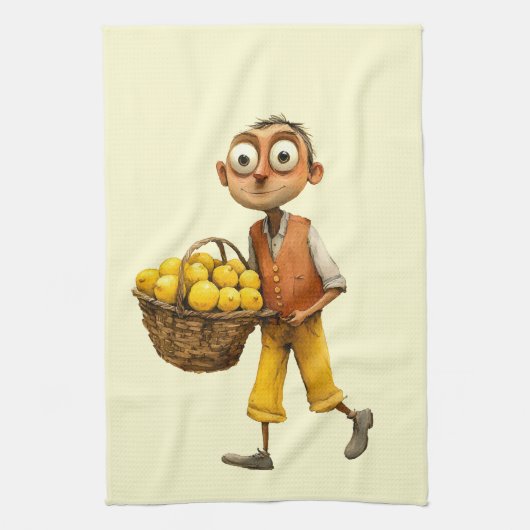 Italiaanse Lente Clipart Theedoek (Verticaal)