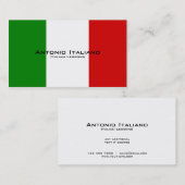 Italiaanse Lessen/Italiaanse leraar Visitekaartje (Voorkant / Achterkant)