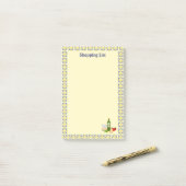 Italiaanse levensmarkt post-it® notes (Op bureau)