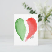 Italiaanse liefde briefkaart (Staand voorkant)