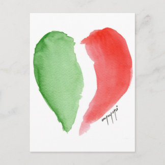 Italiaanse liefde briefkaart