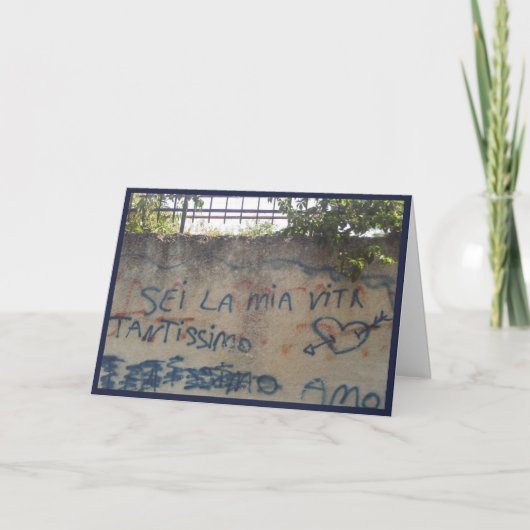 Italiaanse liefde graffiti Kaarten (Voorkant)