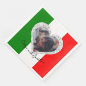Italiaanse Liefdesvlag van Italië Hart Servet (Hoek)