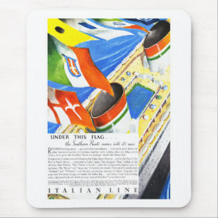 Italiaanse lijn ~ Onder deze vlag Muismat