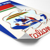 Italiaanse lijncruise Ship Poster uit de middeleeu (Hoek)