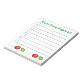 Italiaanse lijst van voedselproducenten Mozzarella Notitieblok (Linkerzijde)